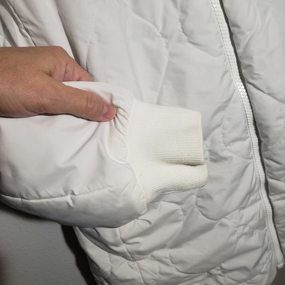 Adidas Originals Women's Reversible Sherpa Jacket White Gray Size small - Picture 6 of 15